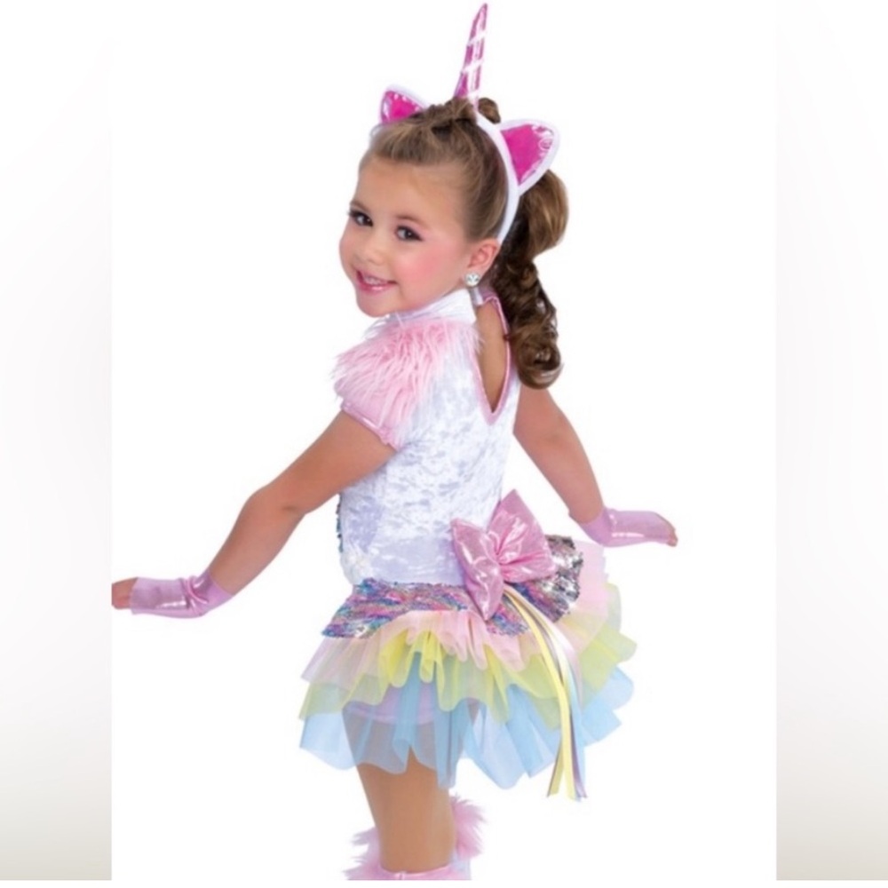 A Wish Come True.Girl's Dance Costume/recital. The Last Unicorn size SC